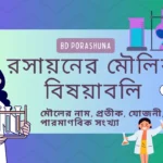 রসায়নের মৌলিক বিষয়াবলি